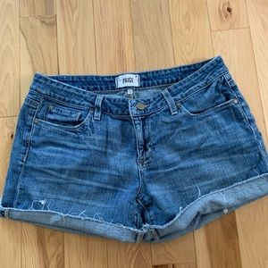 Paige cut off jean shorts